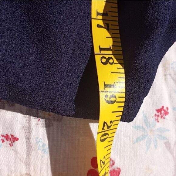 PATRA Womens Navy Sheer Zippered Lined Sleeveless V Neck Maxi Dress 12 - Picture 10 of 12